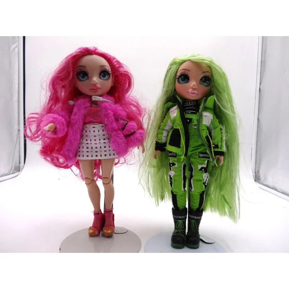 Rainbow High Color Change Car Convertible 8-in-1‎ Light-Up 2 Rainbow Dolls
